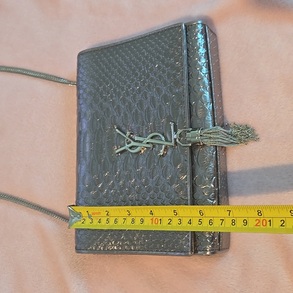 Ysl Silver Designer Crossbody Bag - Picture 11 of 16